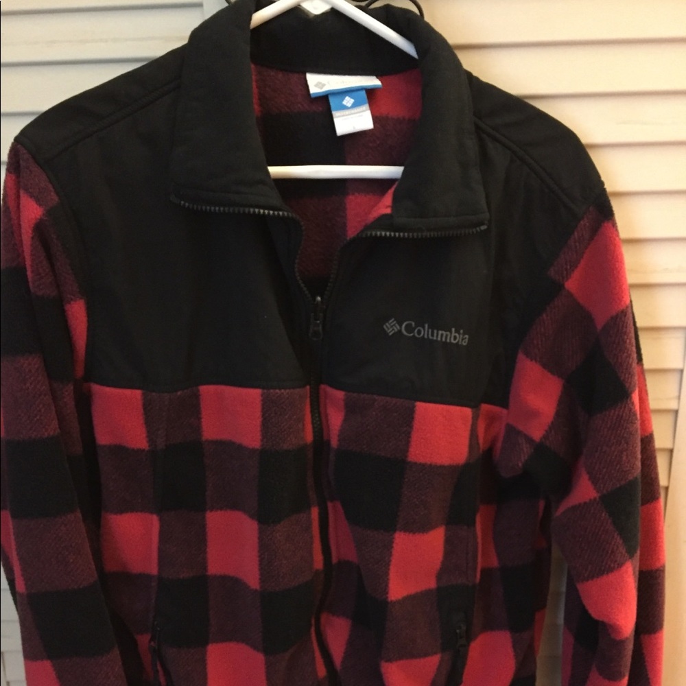 Buffalo plaid Columbia fleece